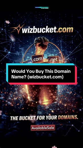 Be honest 👇 Would YOU buy this domain name — wizbucket.com? Domains are DIGITAL REAL ESTATE… Some people scroll past. Others build empires. Comment: YES or NO. spammy) #AvailableSale #D#DomainNameD#DomainNamesB#BuyDomainDomainForSale