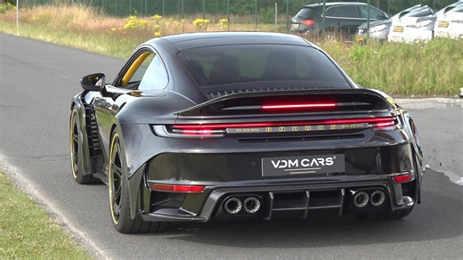 Brabus Porsche 911 impressiona com som potente na estrada