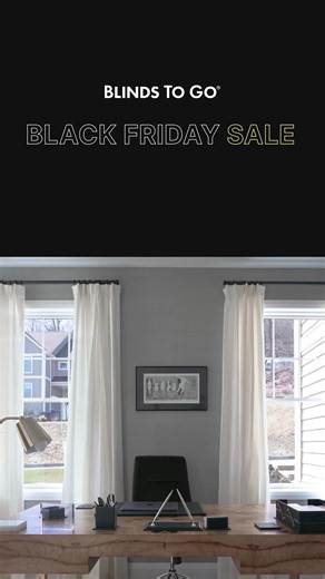 Black Friday is here! Enjoy 30% off Drapery including hardware, and take an extra $500 off when you sign up. Your windows deserve this glow-up! | Blinds To Go