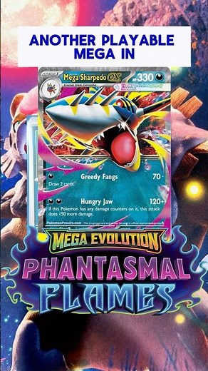 Updated Mega Sharpedo ex Decklist | Phantasmal Flames | Mega Evolution | Pokemon TCG