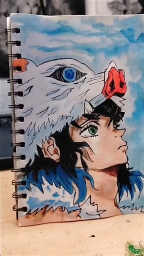 inoske drwing,#inosuke #drawing #pentart #anime