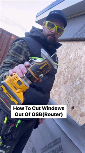 How To Cut A Window Out Using Router #How #doitforyourself #reels #lifehacks #diy #tips #howto #OSB | The Home Improvements Channel Uk