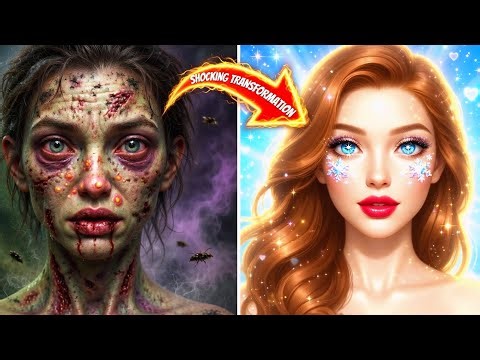 Scary Zombie Face to Beautiful Princess Transformation 😱✨ | Most Satisfying Makeover