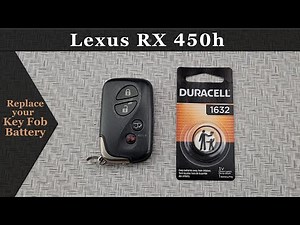 How to DIY Change Replace a 2010-2015 Lexus RX 450h Key Fob Remote Battery