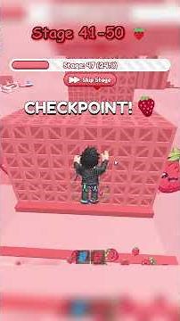 Roblox Strawberry Obby 🍓 Stage 41–50