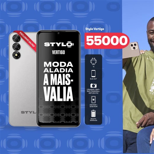 Dê mais cor, estilo e especificações à sua vida - tudo por menos. 🍉 O Stylo é a escolha smart. 🌐✈️ Exclusivo da PEP. 📳 Stylo Vertigo 55000Kz cada Stylo Solar 70000Kz cada 🔎 Veja mais no nosso site aqui: https://brnw.ch/21wV6Qn #AchadosMyPEP #SeuEstiloSeuStylo #telemóvel #selfie #orçamento #smartphone #especificações #ExclusivoPEP | PEP Angola