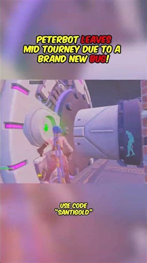 Peterbot *LEAVES* The Game After getting a New BUG! 😮 #shorts #fortnite