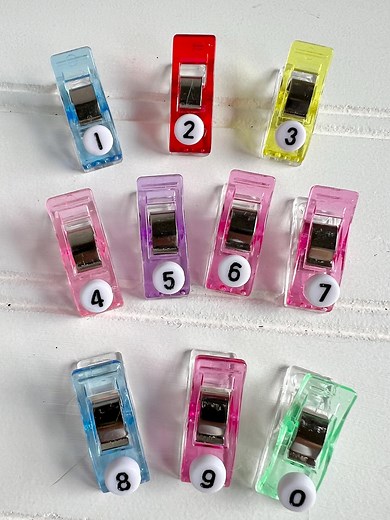 Alphabet & Number Quilting Clips: Fabric Sewing Organizers - Etsy