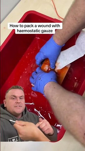 How to Pack a Wound | Follow & Like for More Prehospital Tips #fok