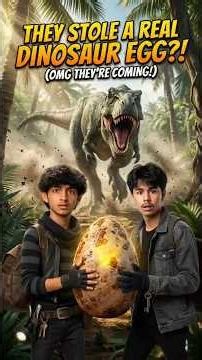 Thieves Stole T-Rex Egg Twice! 😱🦖 | The Final karna Trap! 🕳️ #shorts #dinosaur #ai #story