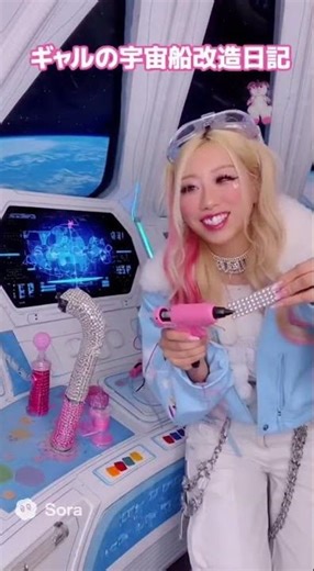 ギャルが宇宙船をデコレーションしてみたらやばすぎた キラキラ パート1