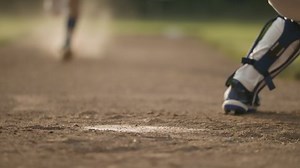 Sliding Into Home Runner Tries Slide Stock Footage Video (100% Royalty-free) 1055942477 | Shutterstock