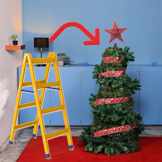 Turning a ladder into a Christmas tree 🎄🌟 | Simple Life