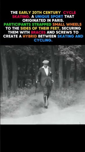 Cycle Skating: The Forgotten Sport from Paris#CycleSkating #m #Early20thCentury #ParisHistory🚲