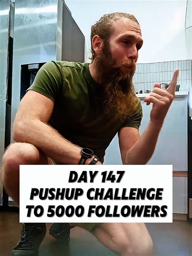 day 147 my push-up challenge to reach 5,000 followers #pushups #challenge #followme #fitness #letsgo