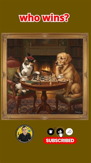 Cat vs Dog Who Wins the Chess Battle?