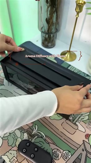 【2026 Upgraded】Fireplace Flame Aroma Diffuser Humidifier, Aromatherapy Essential Oil Diffuser, Upgrade 7 Flame Colors Noiseless 150ml Remote Control- for Home,Bedroom,Office,Yoga 5-star hotel #naturaldiffuser #heatingpadchristmasgiftstiktokshopblackfriday #fireplacedecor #fragrancecombo #fragrancelivestream #portablesmarthumidifier #catcalmingdiffuser #essentialforeveryhome #hairdryerdiffuser #fragrancelaunch