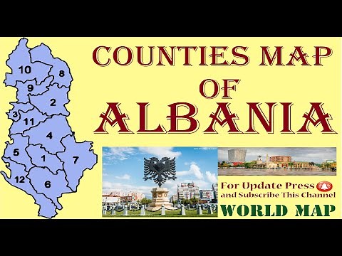 Political Map of Albania 2025/ Political Geography of Albania 2025 / States and Capital of Albania