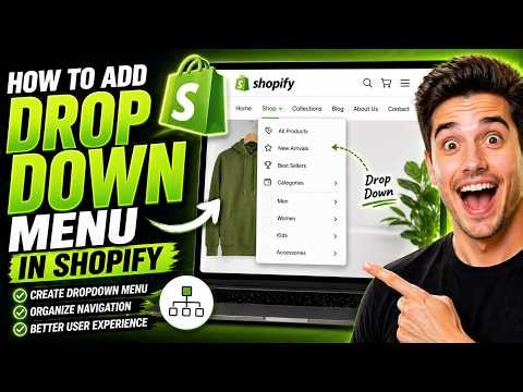 How to add Drop Down menu in Shopify: Shopify drop down Menu