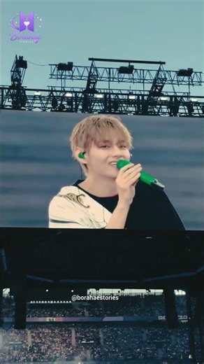 When Taehyung speaks French, Paris falls in love💜🇫🇷 BTS Concert Paris D1 🫶🏻💜
