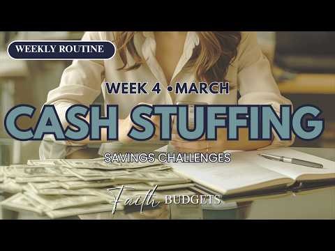 Weekly Cash Stuffing | Sinking Funds + Savings Challenges | Envelope System Routine