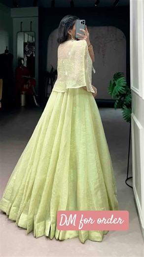 *#NF8157* Lehenga,Blouse, Koti Weight : 1.150 kg Code - G0S165A(1.5) #trending #fashionhub😍😍#lehenga