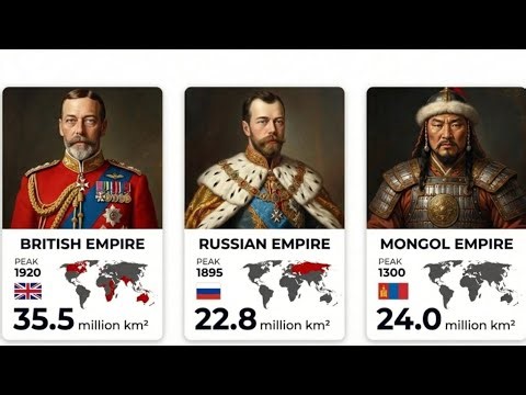 30 Largest Kingdoms in History Ranked | Biggest Empires Ever