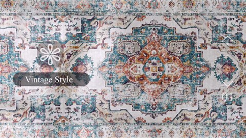 4x10 Washable Hallway Runner Rug: Oriental Living Room Entry Extra Wide Area Rug Ultra Soft Non Slip Runners for Kitchen Dining Room Stain Resistant Low Pile Floor Mat for Bathroom Bedroom(Brick,4x10)