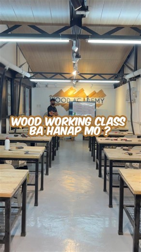 WOOD WORKING CLASS! HERE AT WOOD ACADEMY Taking a woodworking class para matutunan ang mga essential techniques for home projects. Enroll now at https://woodacademy.grains.com.ph/ #workshop #learnacraftskill #woodcrafting #woodacademy #woodworkingproject #ToGodBeAllGlory | Wood Academy