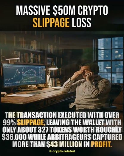 Massive $50m Crypto Slippage Loss | #crypto #shorts