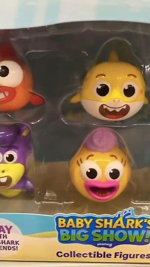 Baby Shark's Big Show! William, Vola, Hank, Goldie & Chucks Figure 6-Pack