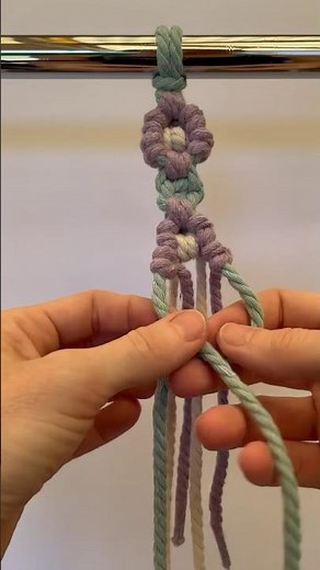 How to Create a Daisy Pattern in Macrame - PART 3 #macrametutorial #diymacrame