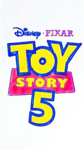 🔥 Toy Story 5 Logo Comes to Life with Colors! 🤯🎨 #shorts#art #coloring #toystory