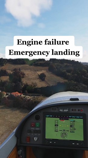 Forced to land at a field 😳 #aviation #emergencylanding #airtrafficcontrol #microsoftflightsimulator2020
