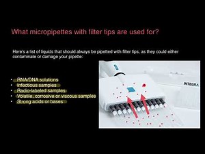 What micropipette filter tips are used for?