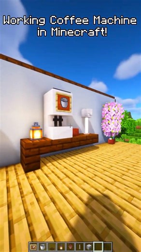 Working Coffee Machine in Minecraft! ☕✨ Easy Build || #minecraft #minecraftbuild #minecraftbeauty