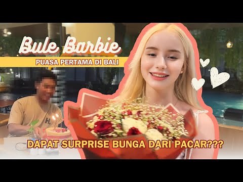 BARBIE FASTING AND HOLIDAYING IN BALI✨GET FLOWERS FROM HER BOYFRIEND??