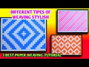 Weaving with Paper Strips for Beginners | Creative and Colorful Paper Weaving Tutorial