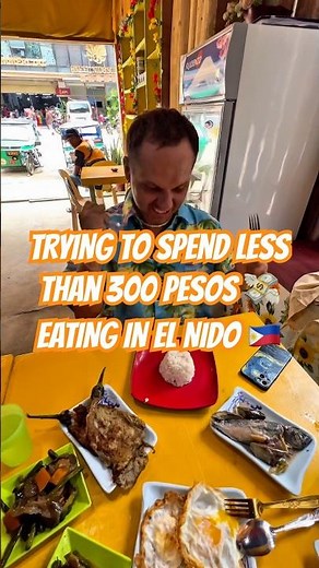 CHEAP Local Food in El Nido 🇵🇭 | Carinderia Meals Under $4!