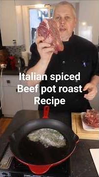 Italian spiced beef pot roast. Recipe in description. #cooking