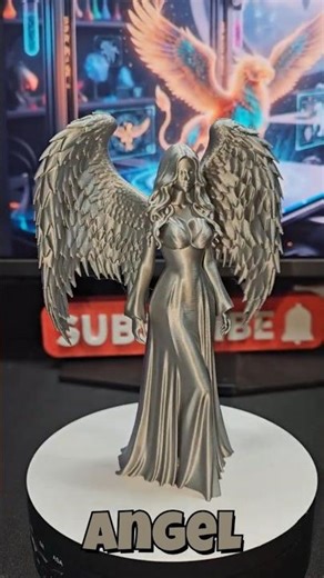 ✨ 3D Printed Silver Angel ✨