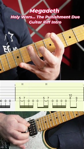 #tutorial Megadeth - Holy Wars...The Punishment Due #guitar #guitarlesson #guitartutorial #megadeth