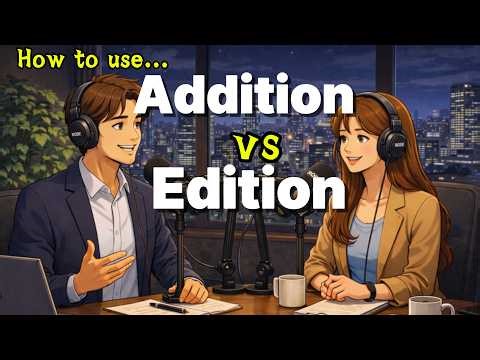 Stop Confusing ADDITION and EDITION! | Easy English Vocabulary & Pronunciation Lesson
