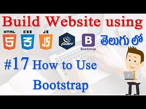 #17 How to Build Website using Html, CSS, JS, jQuery, Bootstrap - More Info about Bootstrap