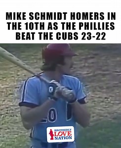 May 17, 1979 – THE PHILLIES AND CUBS COMBINE FOR 45 RUNS, 50 HITS AND 10 HOME RUNS AS MIKE SCHMIDT HITS THE GO-AHEAD HR IN THE 10th VS BRUCE SUTTER. PHILLIES WIN 23-22 IN EXTRAS AT WRIGLEY FIELD!!🔥 #phillies #cubs #wrigleyfield #gophils #fightinphils #mikeschmidt | Brotherly Love Nation
