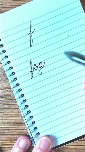 Write lowercase f in cursive