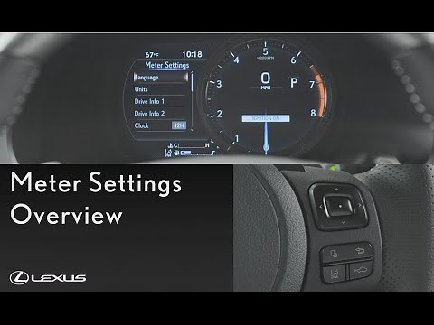Lexus How-To: Adjust the Meter Setting on the IS Dashboard Display | Lexus