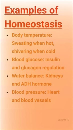 homeostasis #definition #types#with examples #medical