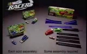 【美国广告】1999年孩之宝NASCAR赛车手玩具广告