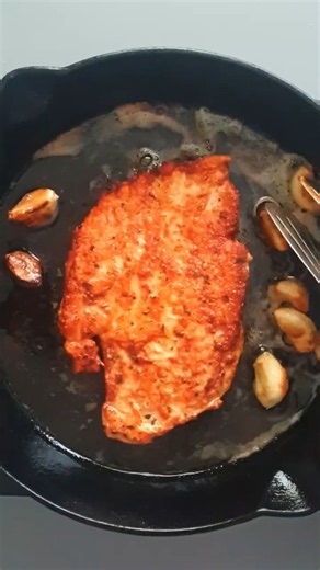 Juicy Chicken Steak with Creamy Mushroom Sauce #recipe #dinner #shorts #ytshorts #fyp